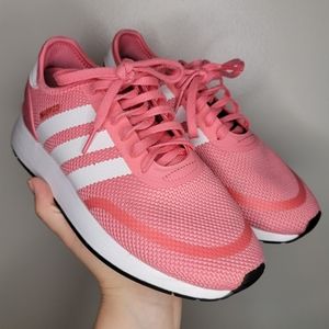 Adidas N-5923 Original style sneakers EUC Women's Pink & White tennis shoes